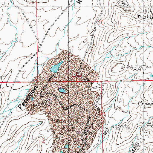 Topographic Map of San Juan Mine, AZ