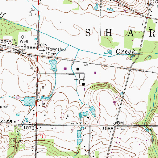 Topographic Map of Ruhlin Heliport, OH