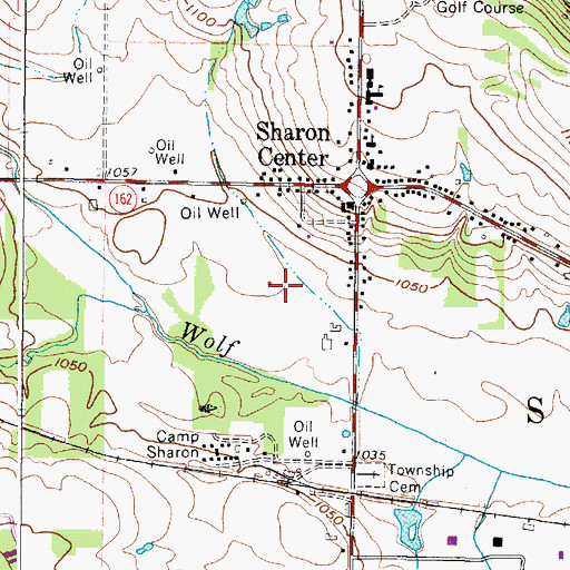 Topographic Map of Lehmann Airport (historical), OH