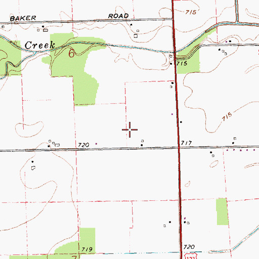 Topographic Map of Rogers Private Airport, OH