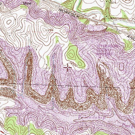 Topographic Map of Friendship Airpark (historical), OH