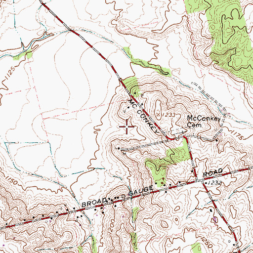 Topographic Map of Pelz Field Airport (historical), OH