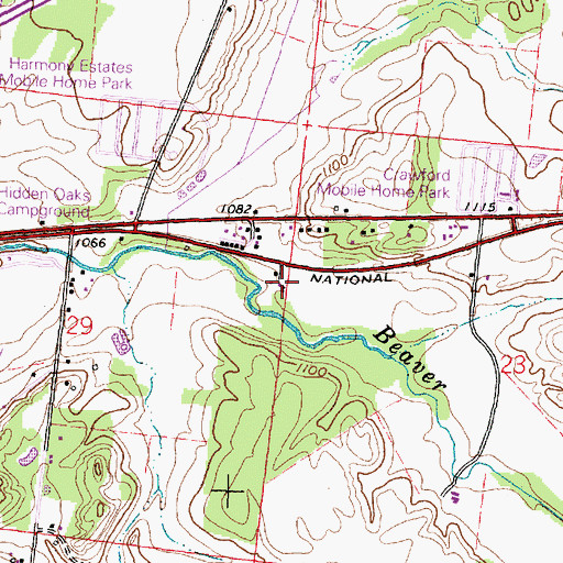 Topographic Map of Kepes Flying Field, OH