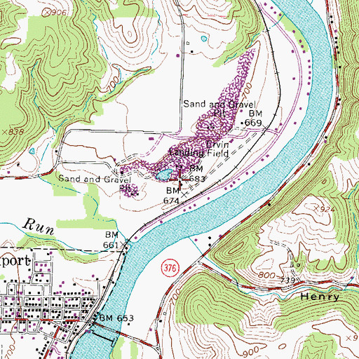 Topographic Map of Bald Eagle Field, OH