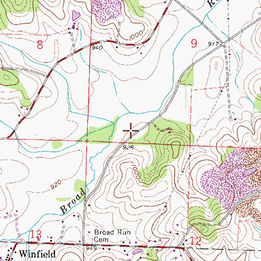 Topographic Map of Plane Country Airport, OH