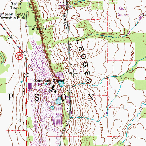 Topographic Map of Bush Field, OH