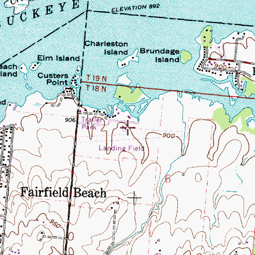 Topographic Map of Roberts Field (historical), OH
