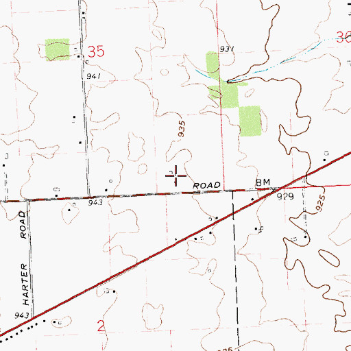 Topographic Map of Leavelle Airstrip, OH