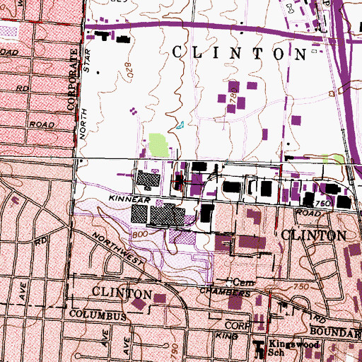 Topographic Map of Ranger Heliport, OH