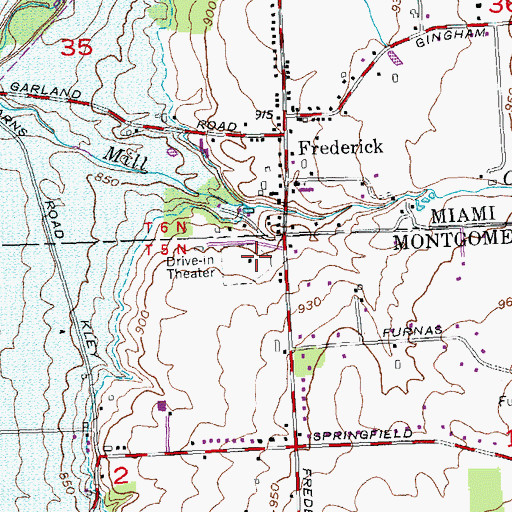 Topographic Map of Millers Grove Heliport, OH