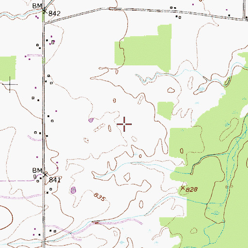 Topographic Map of Tounshendeaux Airport (historical), OH