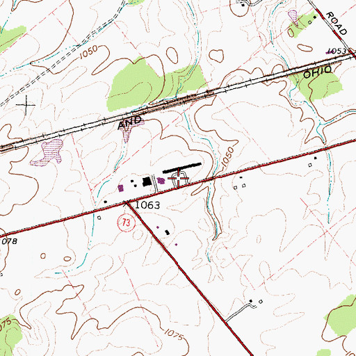 Topographic Map of Quail Lakes Heliport, OH