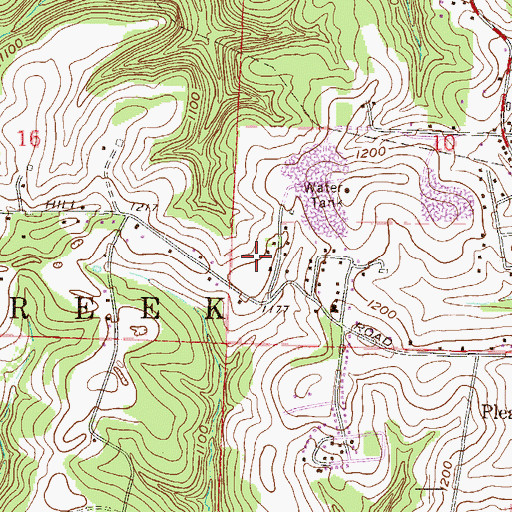 Topographic Map of Granatir Airport (historical), OH
