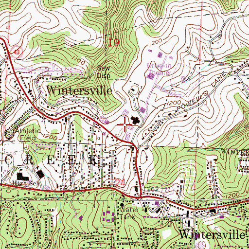Topographic Map of Airc Helistop, OH
