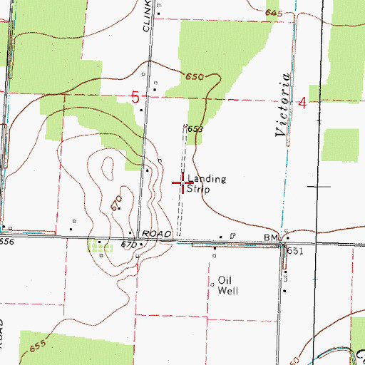 Topographic Map of Hiview Airport (historical), OH