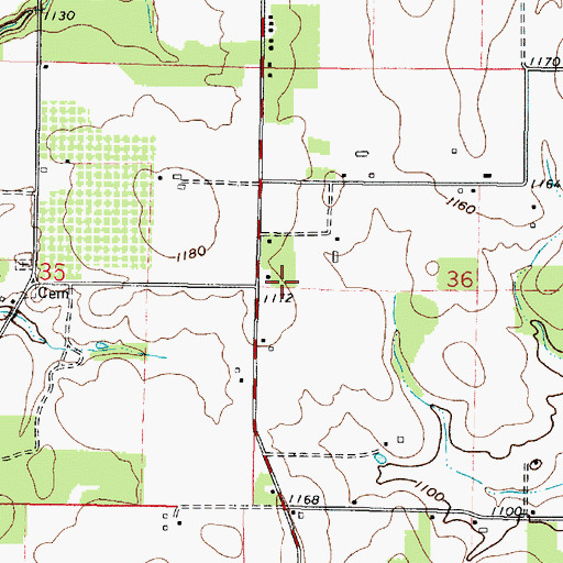 Topographic Map of Stine Field, OH
