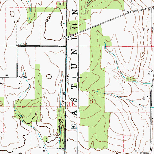 Topographic Map of Davies Air Field, OH