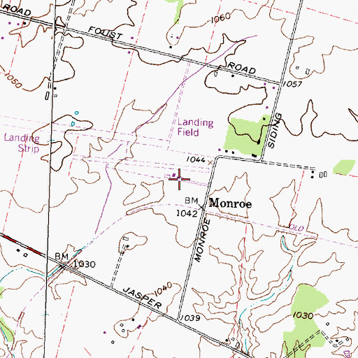 Topographic Map of Skydive Greene County Inc Airport, OH