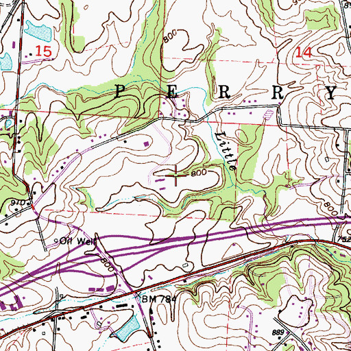 Topographic Map of Petro Heliport, OH