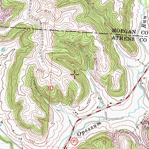 Topographic Map of Gifford State Forest, OH