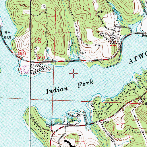 Topographic Map of Atwood Post Office (historical), OH