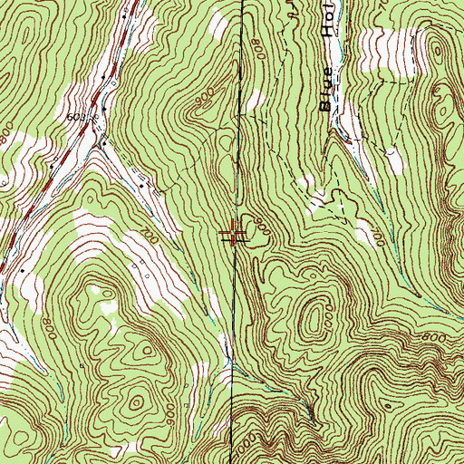 Topographic Map of Quicks Run Light, OH