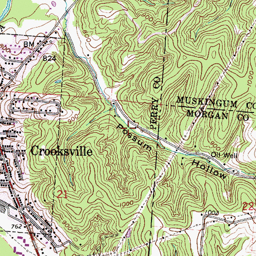 Topographic Map of Old Stone House, OH
