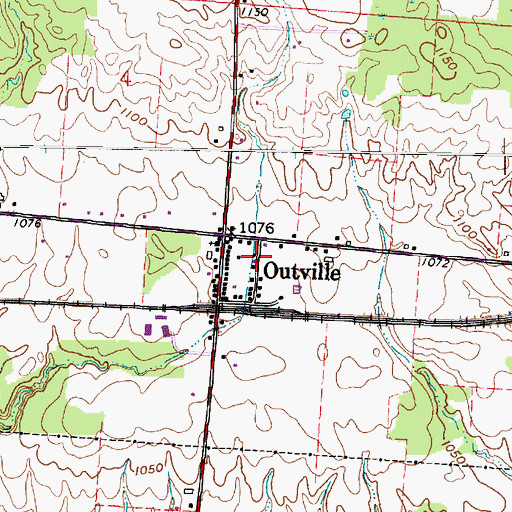 Topographic Map of Harrison Township House, OH