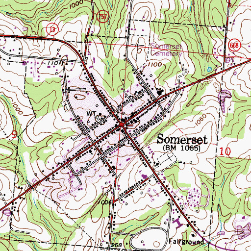Topographic Map of General Phillip Sheridan Monument, OH