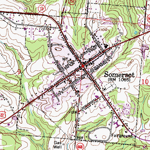 Topographic Map of Perry County Historical Society Museum, OH