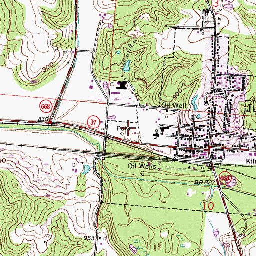 Topographic Map of Junction City Park, OH
