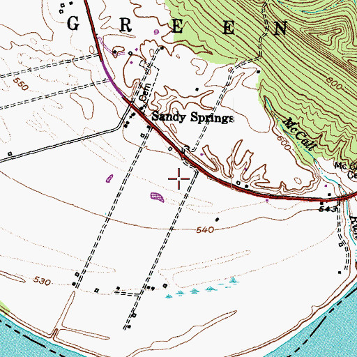 Topographic Map of Ohio State Park, OH