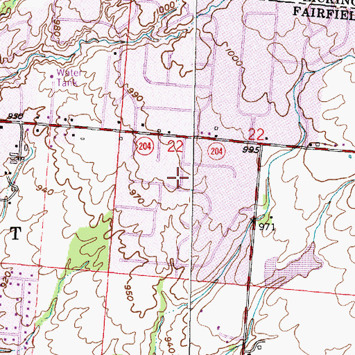 Topographic Map of Hale Park, OH