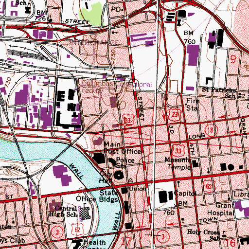 Topographic Map of Richter Park, OH