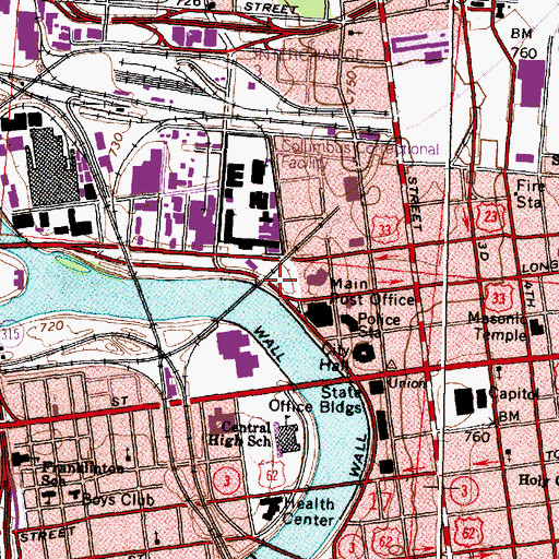 Topographic Map of Alexander Park, OH