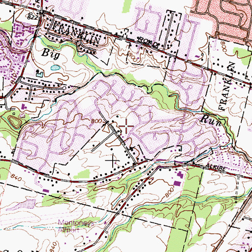 Topographic Map of River Bend Park, OH