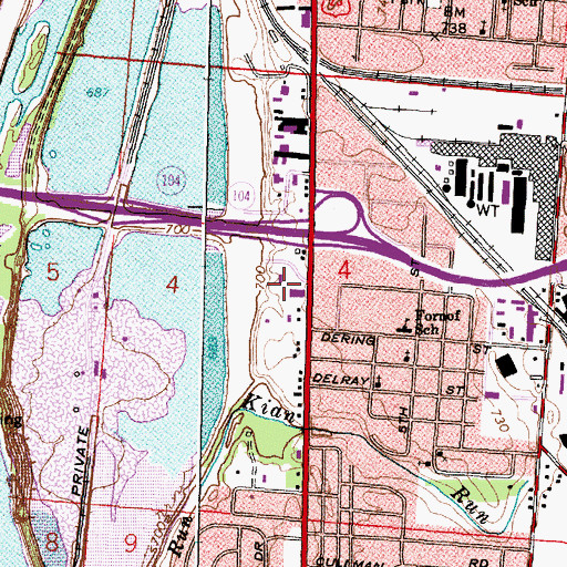 Topographic Map of Heritage Temple Christian School, OH