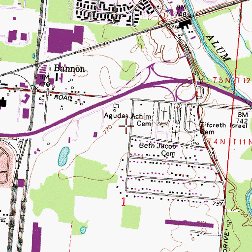 Topographic Map of C B Griffin Park, OH