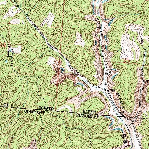 Topographic Map of Wayne National Forest - Athens Ranger District - Athens Unit, OH