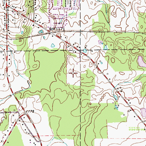Topographic Map of WCDN-AM (Chardon), OH