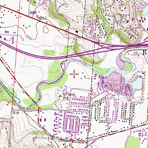 Topographic Map of WHTH-AM (Heath), OH