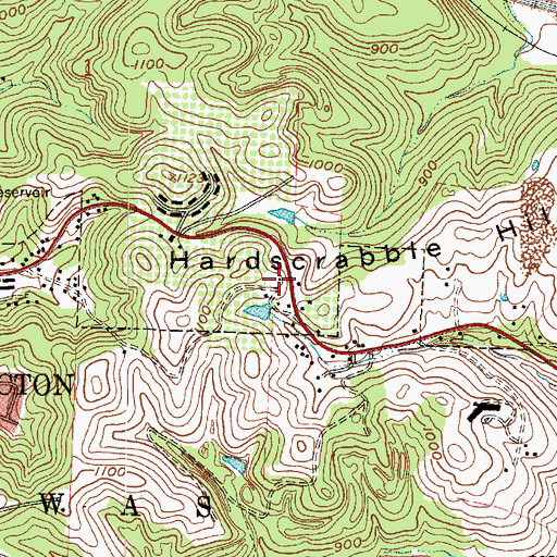 Topographic Map of WTNS-FM (Coshocton), OH
