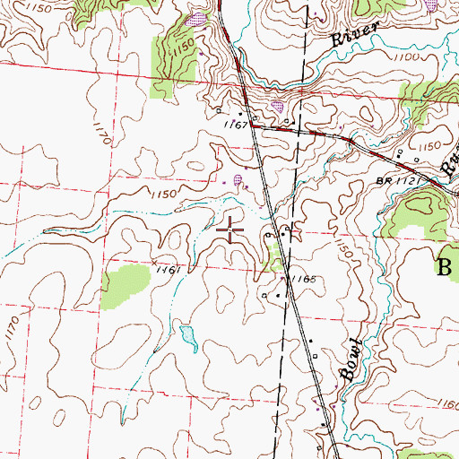 Topographic Map of WXLE-FM (Johnstown), OH