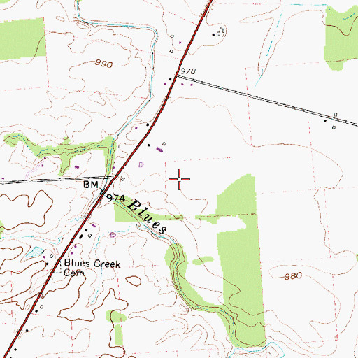 Topographic Map of WNRJ-FM (Marysville), OH