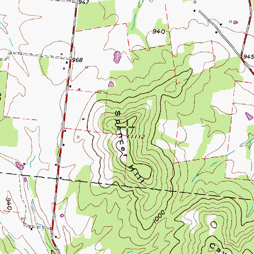 Topographic Map of WVXM-FM (West Union), OH