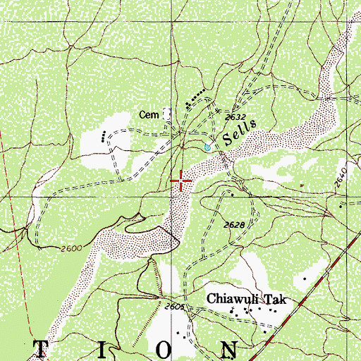 Topographic Map of San Juan Wash, AZ