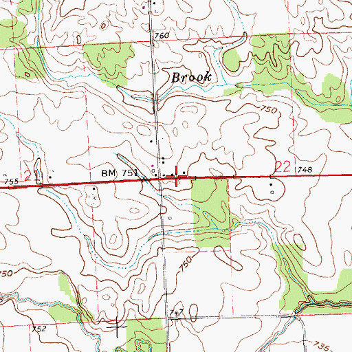 Topographic Map of School Number 7 (historical), OH