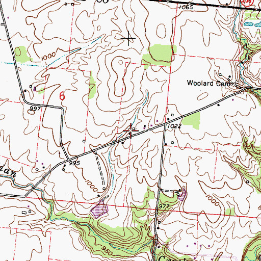 Topographic Map of Willard School (historical), OH