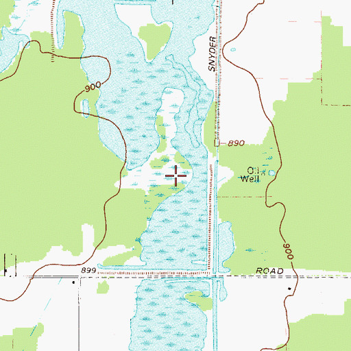 Topographic Map of Wood Duck Marsh, OH