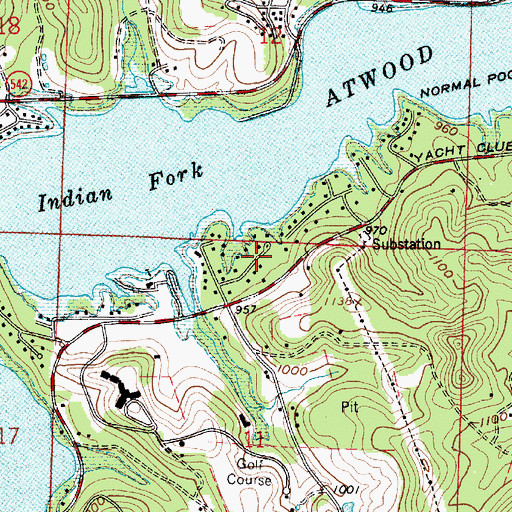 Topographic Map of Atwood Crossing, OH